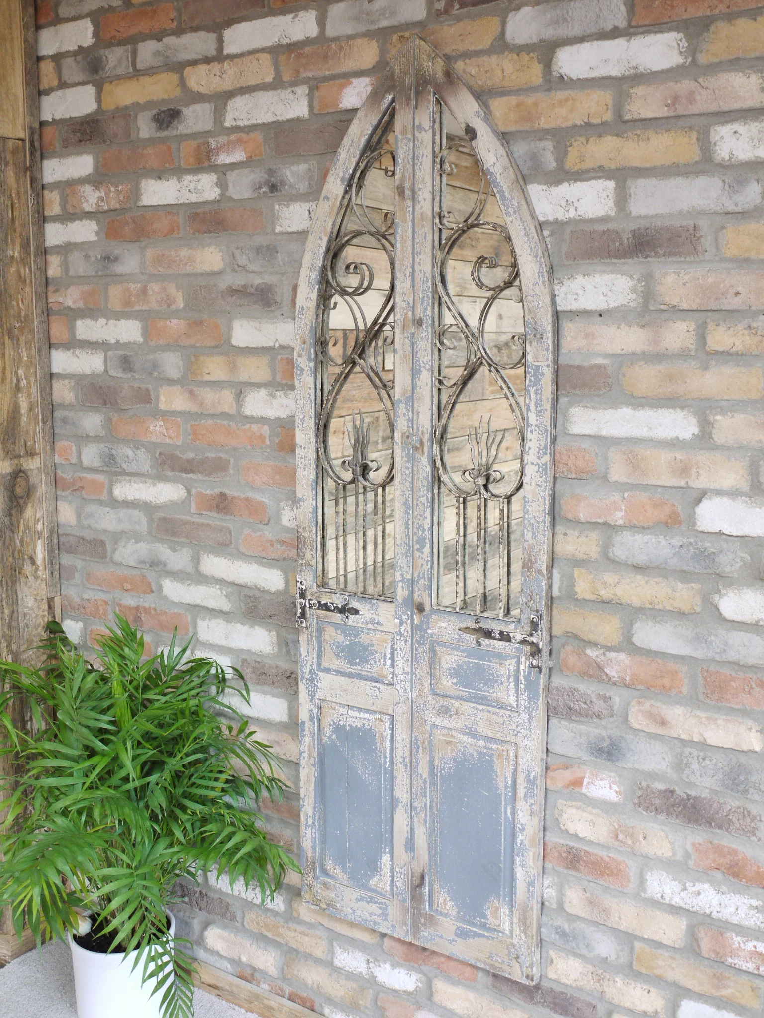 Large Rustic Door Mirror - Image 6