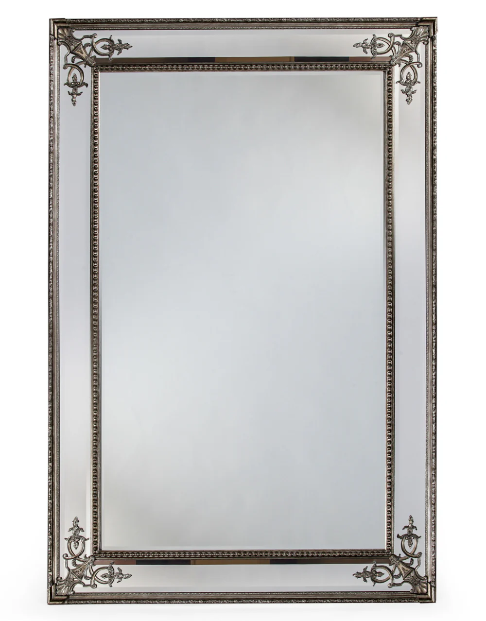 Large Silver French Mirror