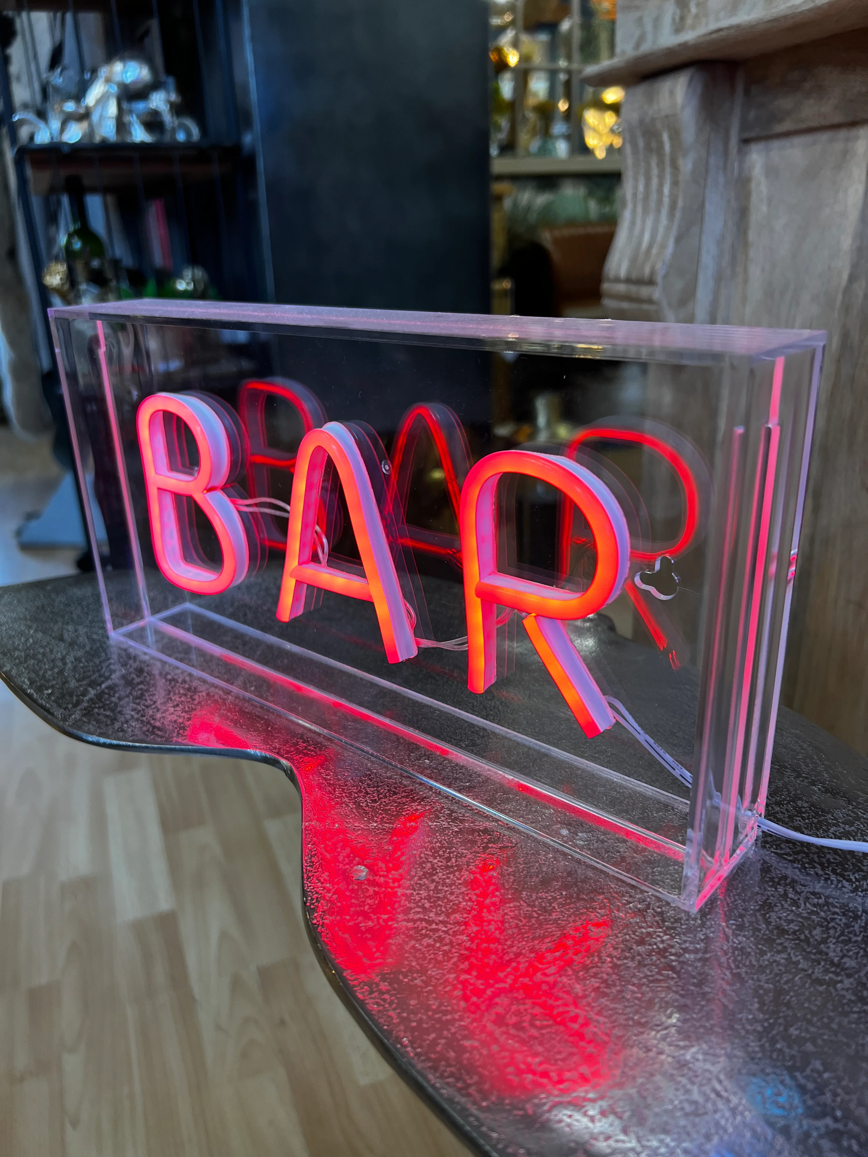 LED Neon Acrylic Light Box - BAR - Image 2