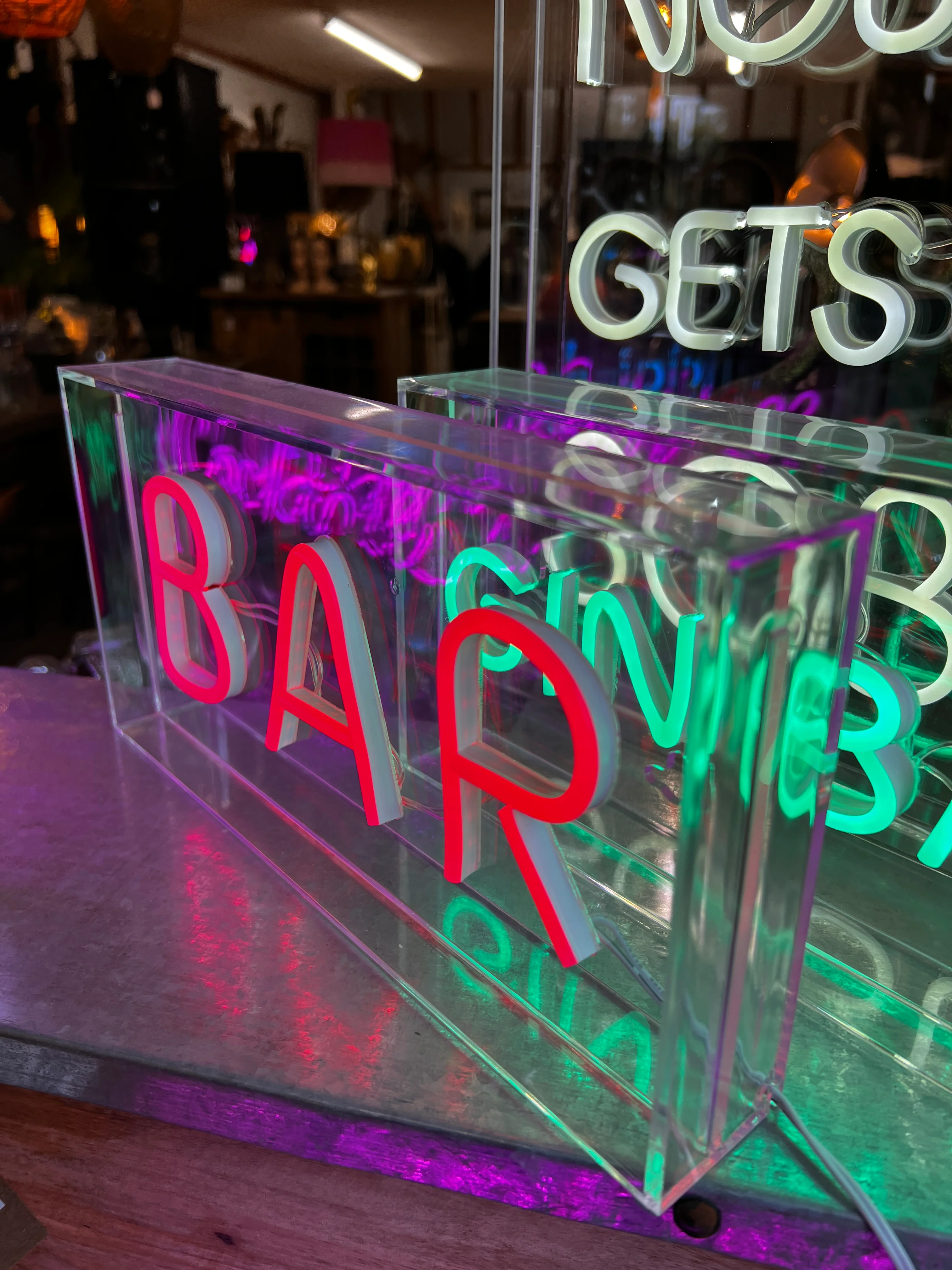 LED Neon Acrylic Light Box - Disco - Image 4