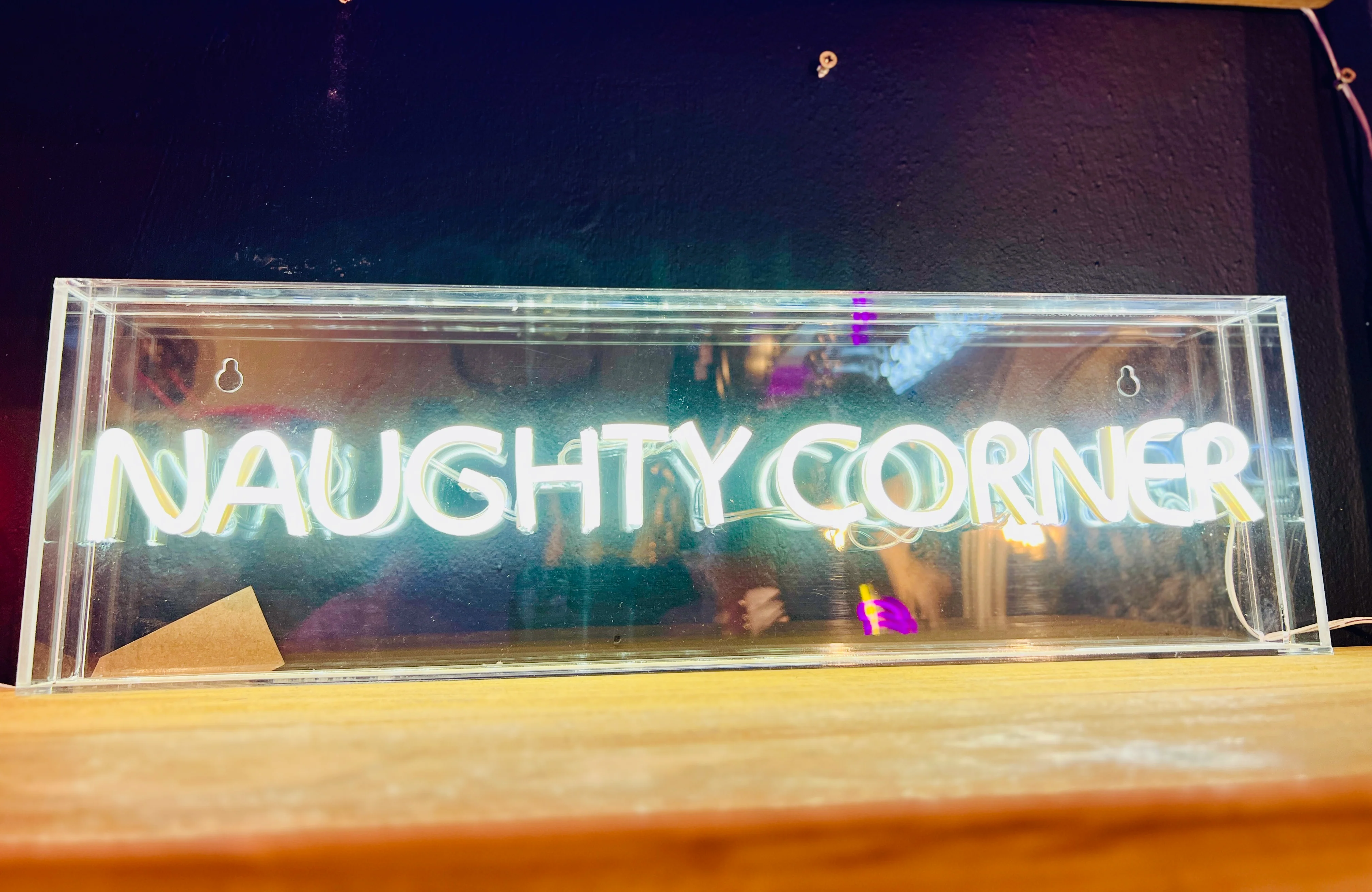 LED Neon Acrylic Light Box - Naughty Corner - Image 2