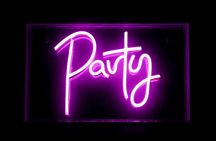 LED Neon Acrylic Light Box - Party - Image 3