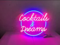 LED Neon Acrylic Light - Cocktails & Dreams - Image 2