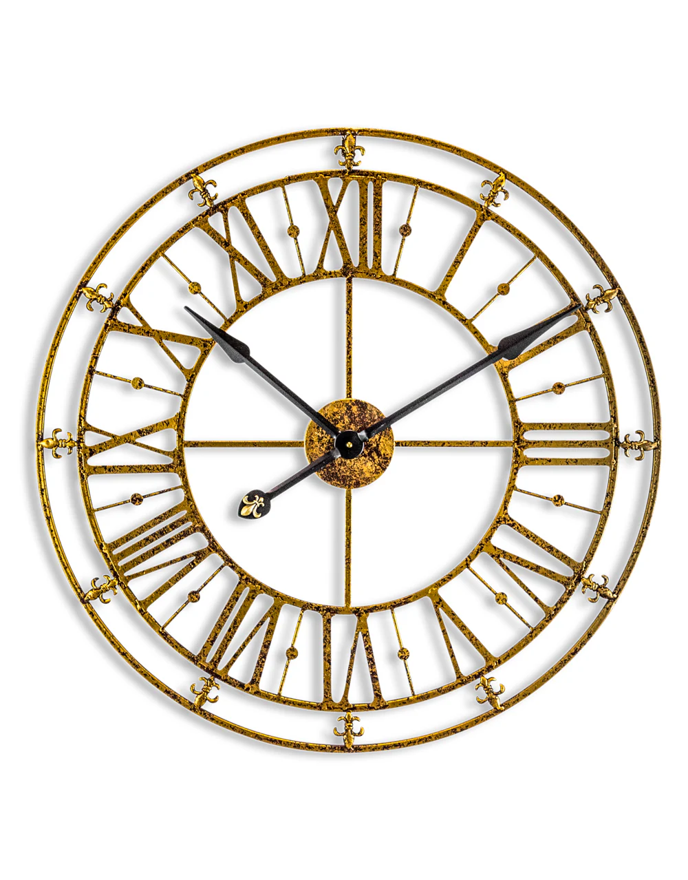Medium Metal Skeleton Wall Clock