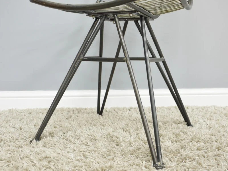 Metal Chair - Nickel - Due Back End May - Image 5