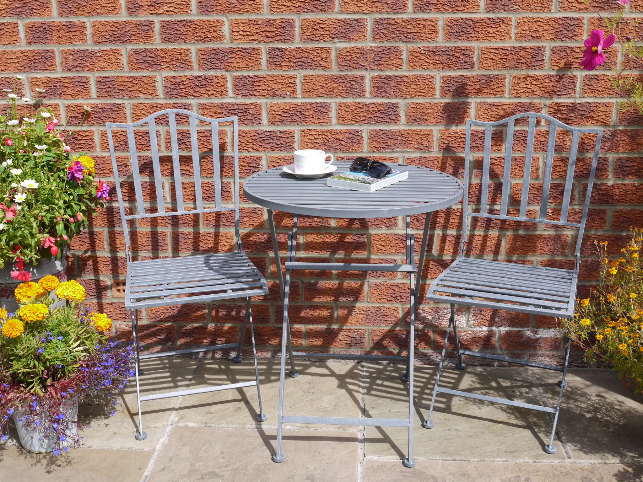 Metal Outdoor Savannah Bistro Set - Image 5