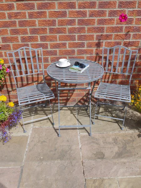 Metal Outdoor Savannah Bistro Set - Image 6
