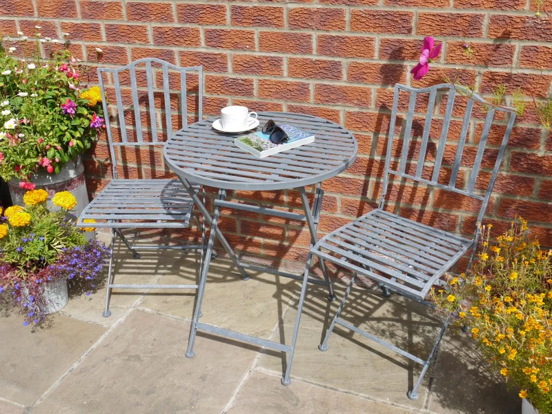 Metal Outdoor Savannah Bistro Set - Image 7