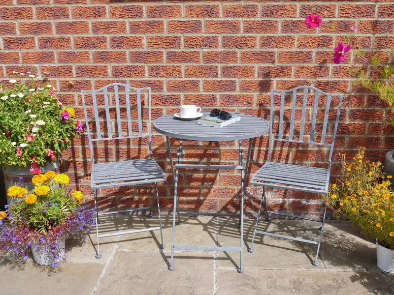 Metal Outdoor Savannah Bistro Set - Image 8