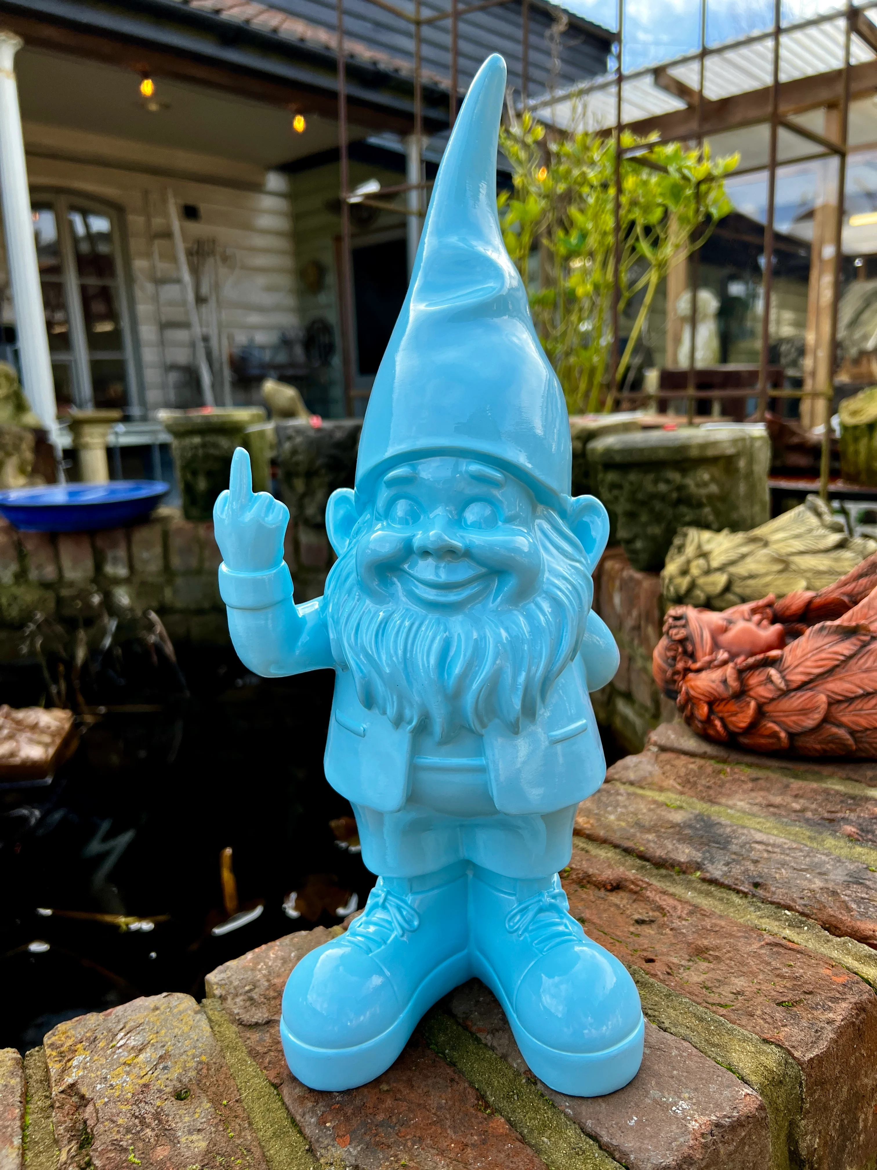 Naughty Gnome - Bright Blue