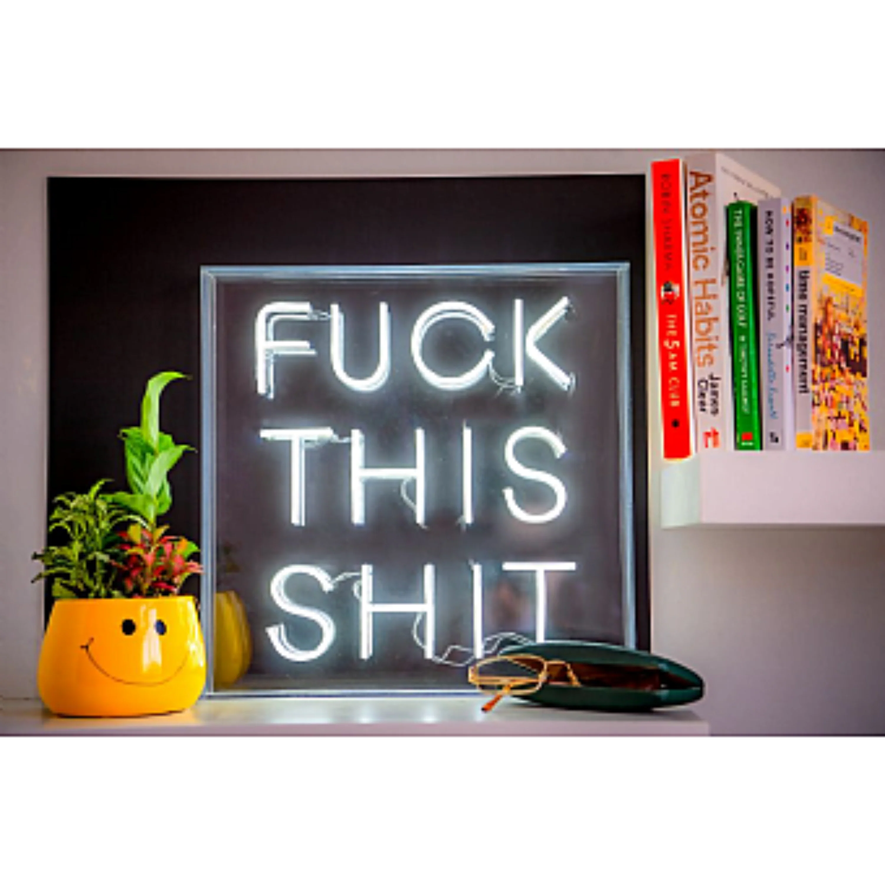 LED Neon Acrylic Light Box - Fuck This Shit