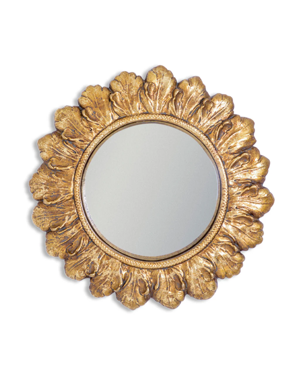 Ornate Gold Ornate Convex Mirror - Image 2