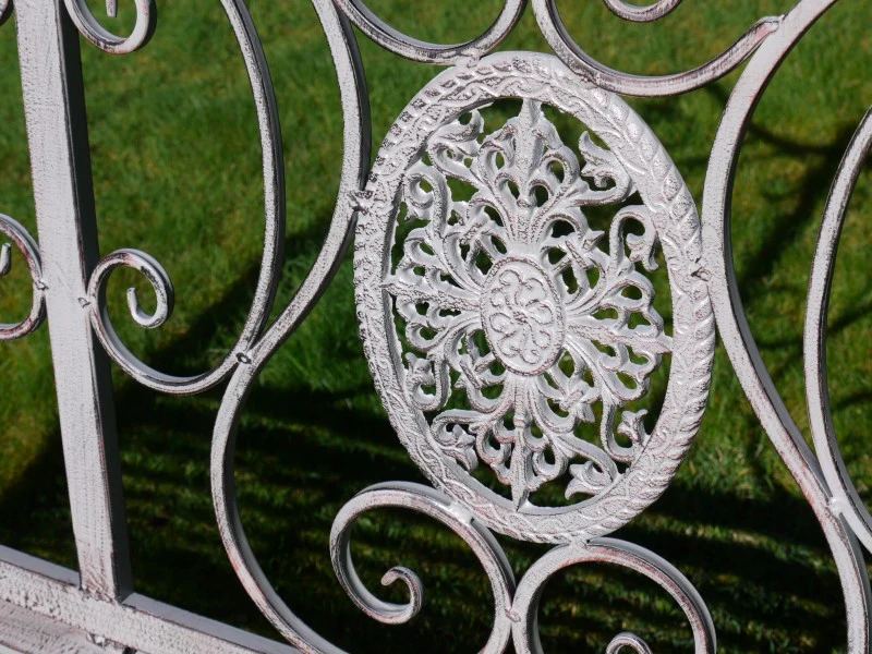 Outdoor Antiqued Grey Bench - Image 8