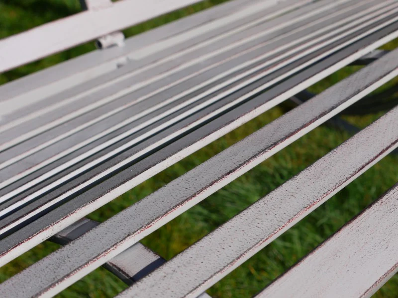 Outdoor Antique Grey Rocking Bench - Image 7