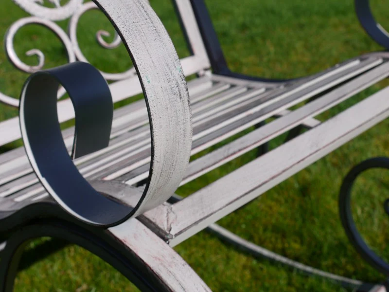 Outdoor Antique Grey Rocking Chair - Image 4