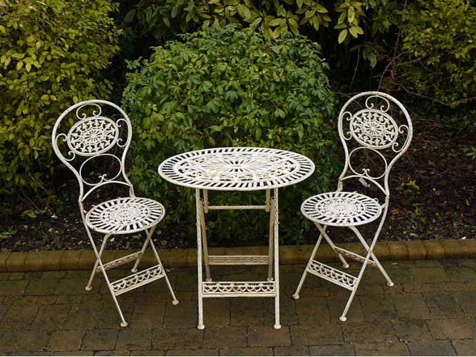 Outdoor Black Bistro Set - Image 4