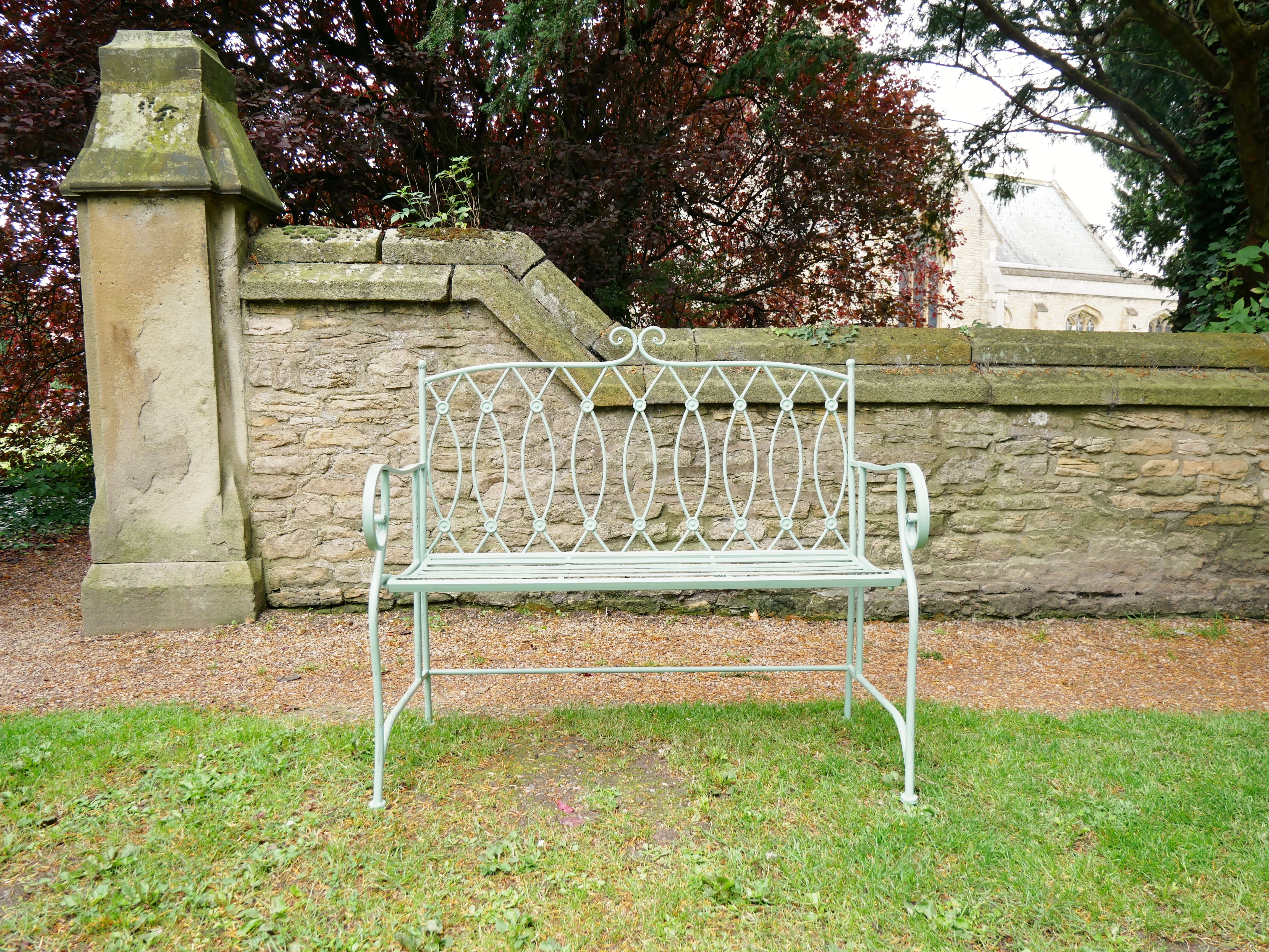 Outdoor Pistachio Button Bench - Image 5