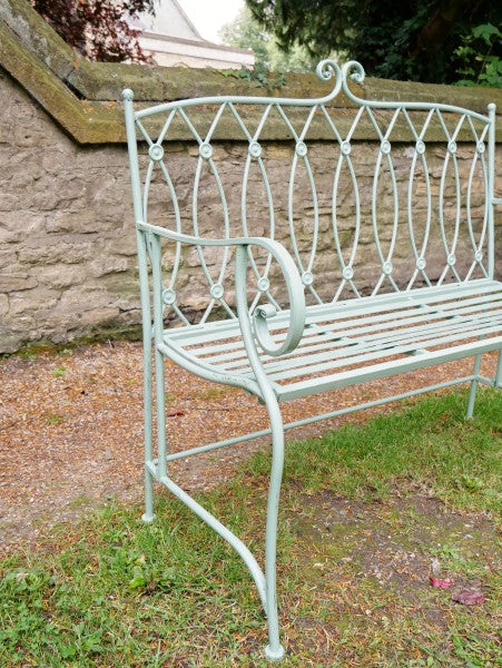 Outdoor Pistachio Button Bench - Image 8