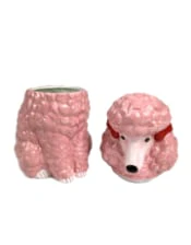 Pink Ceramic Poodle Jar - Image 2