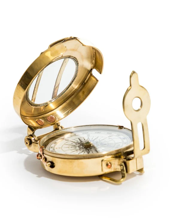 Polished Navigation Compass
