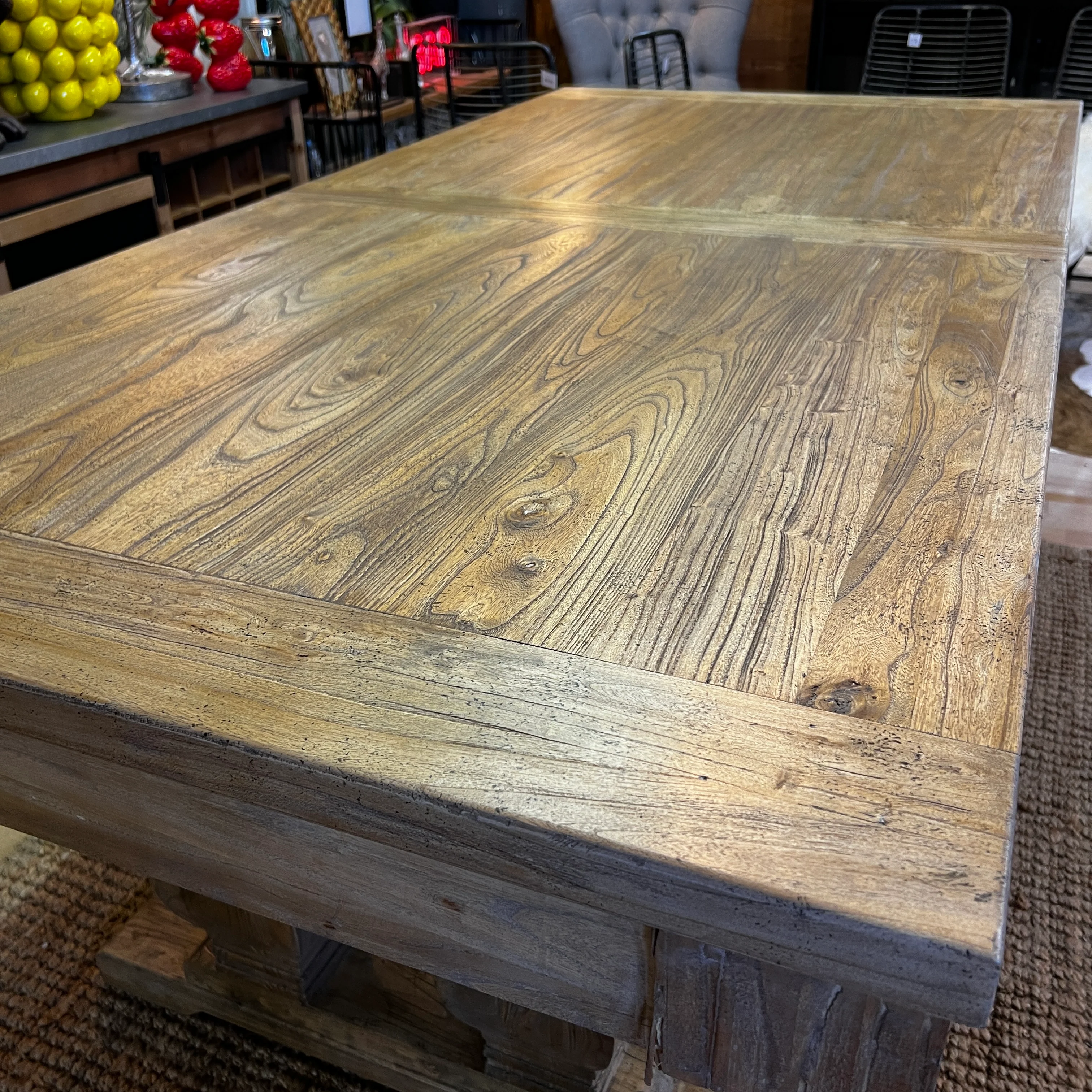 Reclaimed Elm Extending Dining Table - Image 7