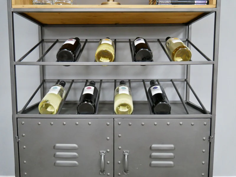 Retro Industrial Wine Cabinet - Image 11