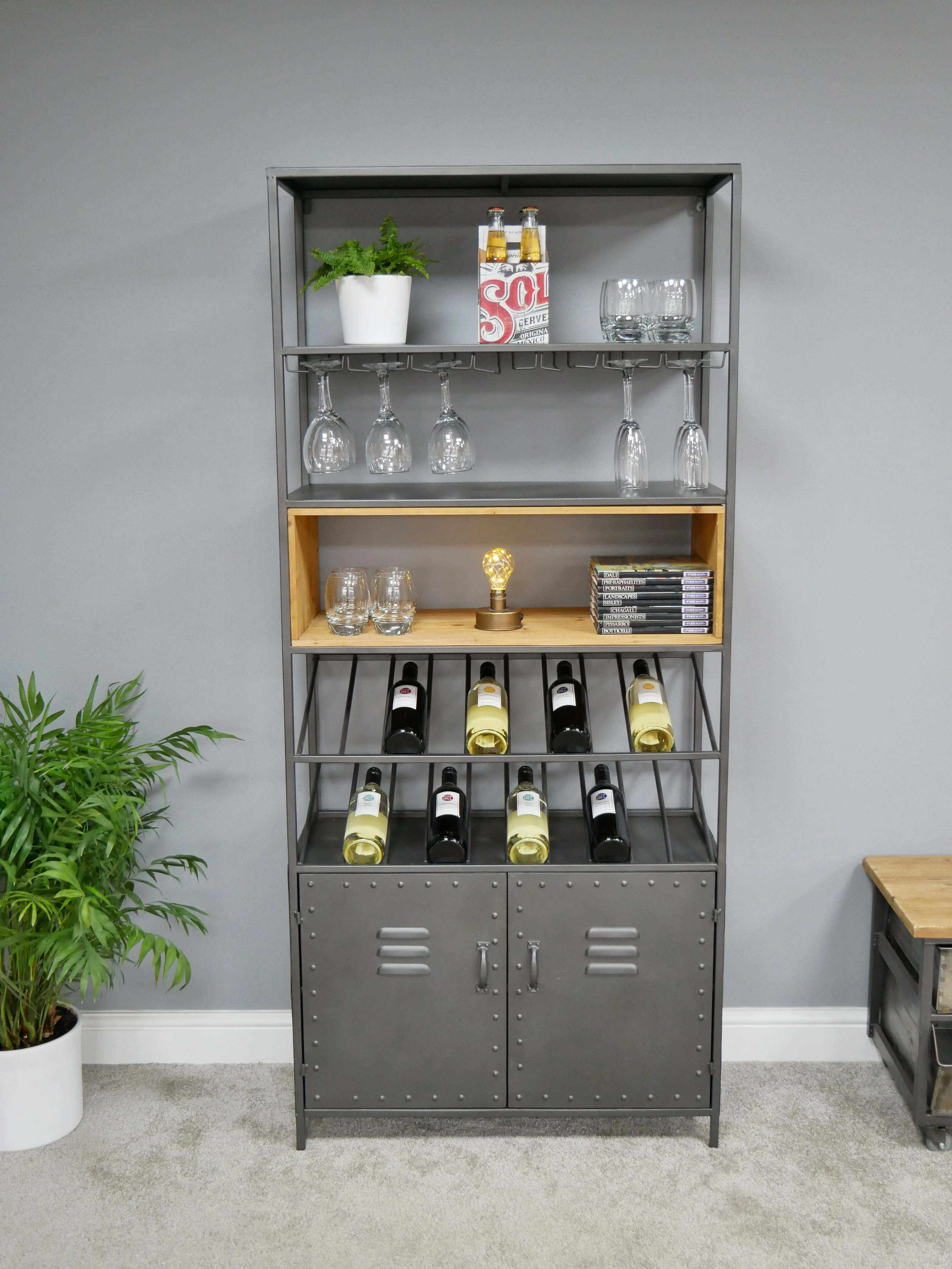 Retro Industrial Wine Cabinet - Image 5