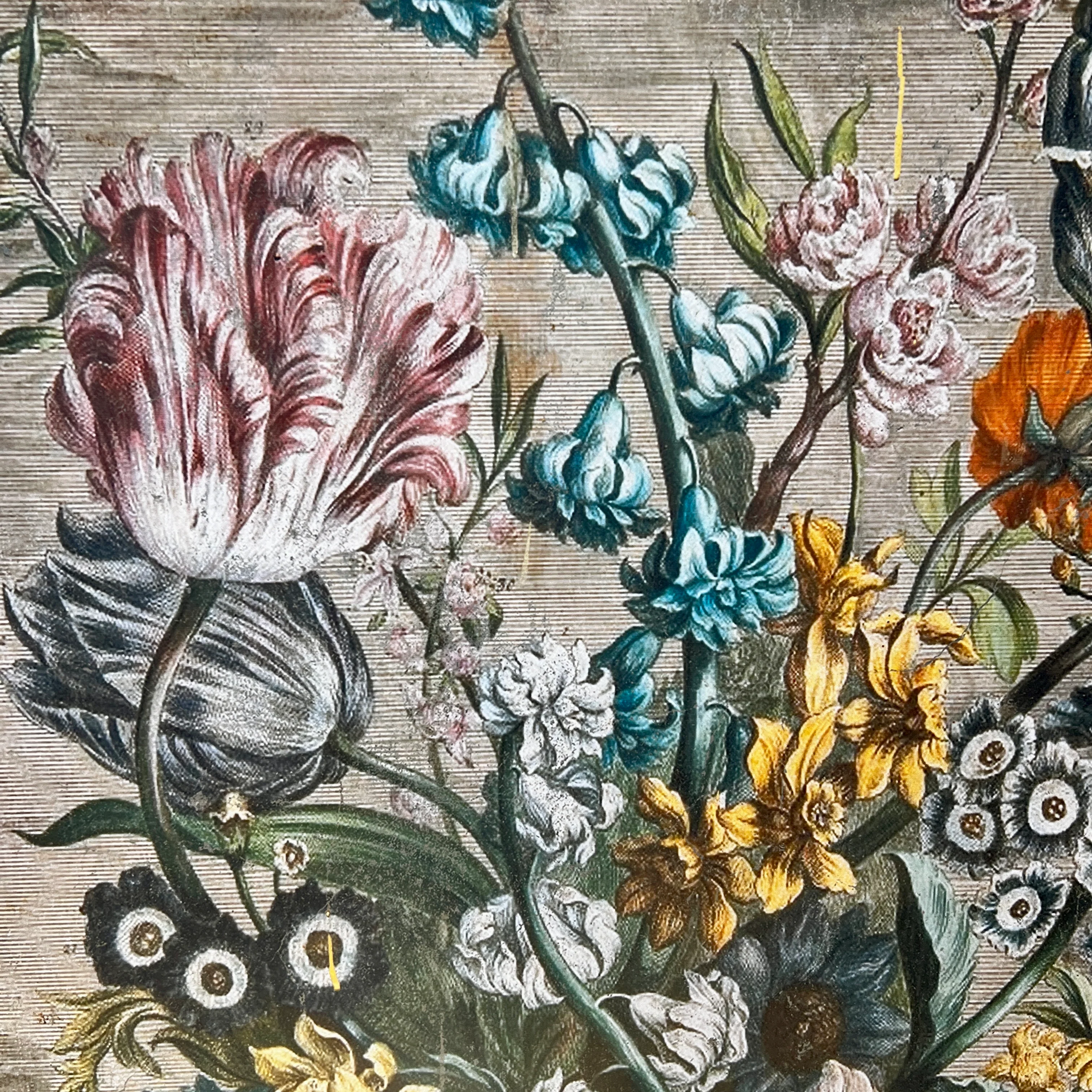 Set of 2 Antiqued Boho Floral Wall Prints Light - SALE - Image 4
