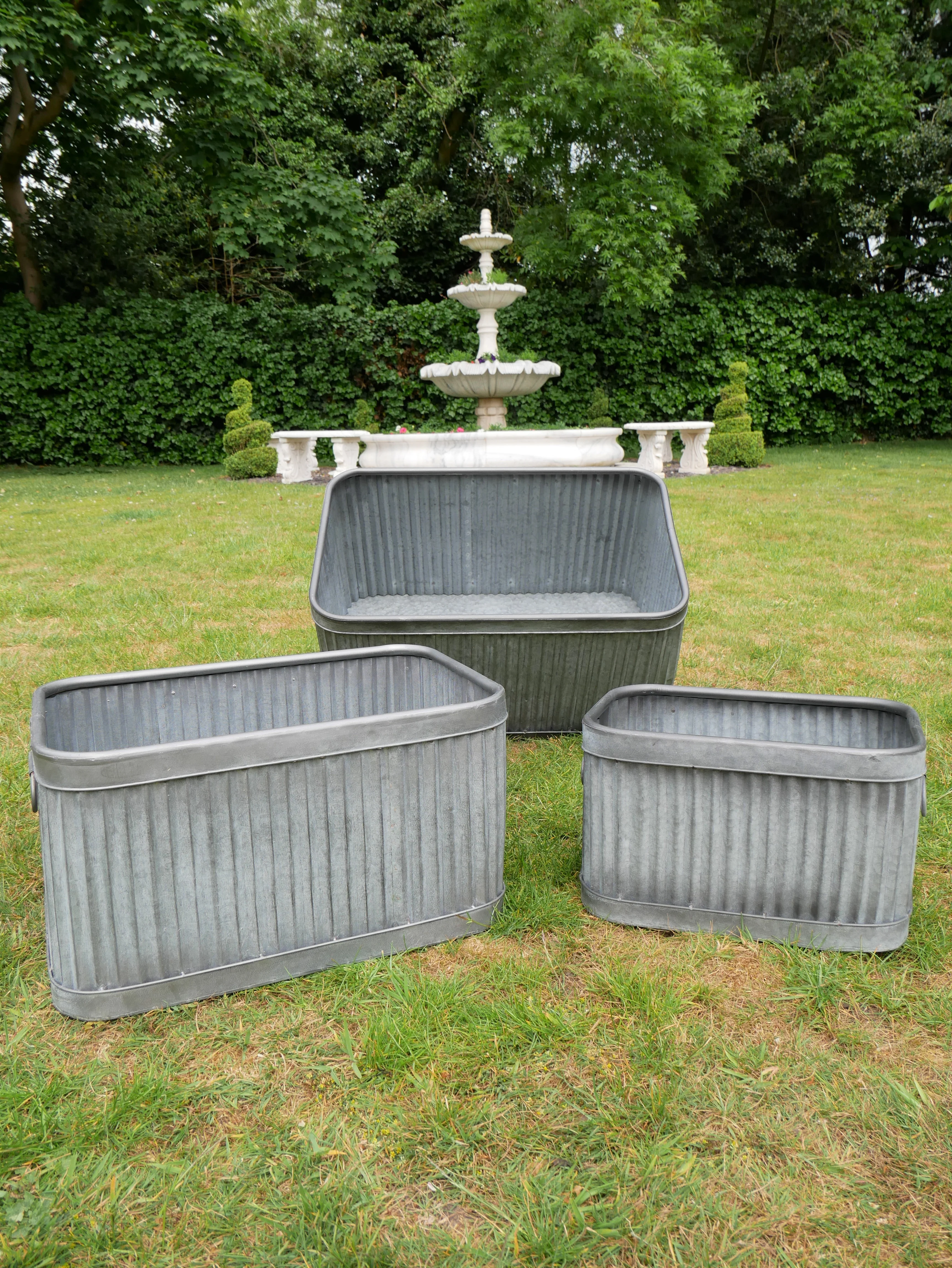 Set Of 3 Rectangle Tubs - Image 2