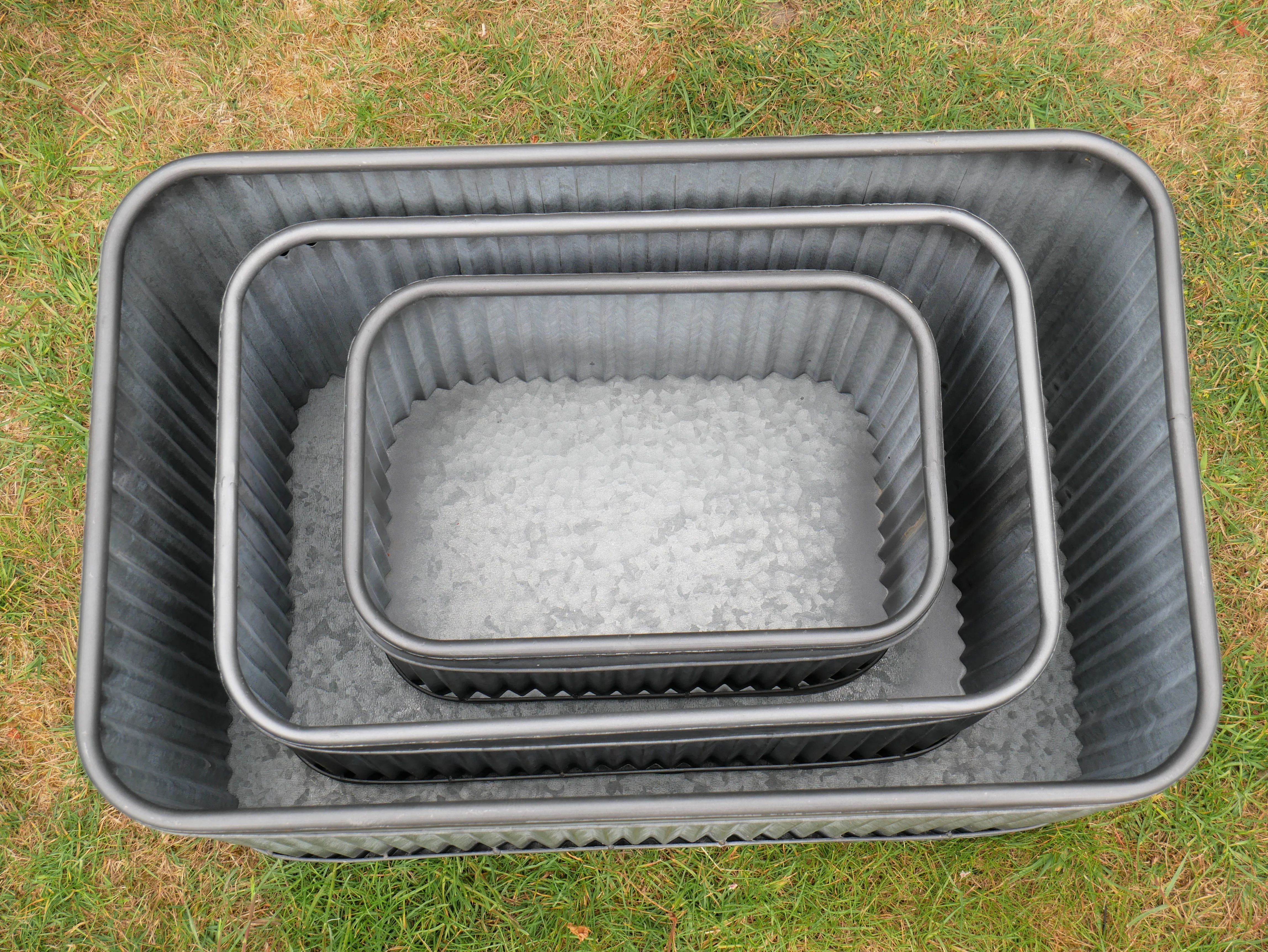 Set Of 3 Rectangle Tubs - Image 5