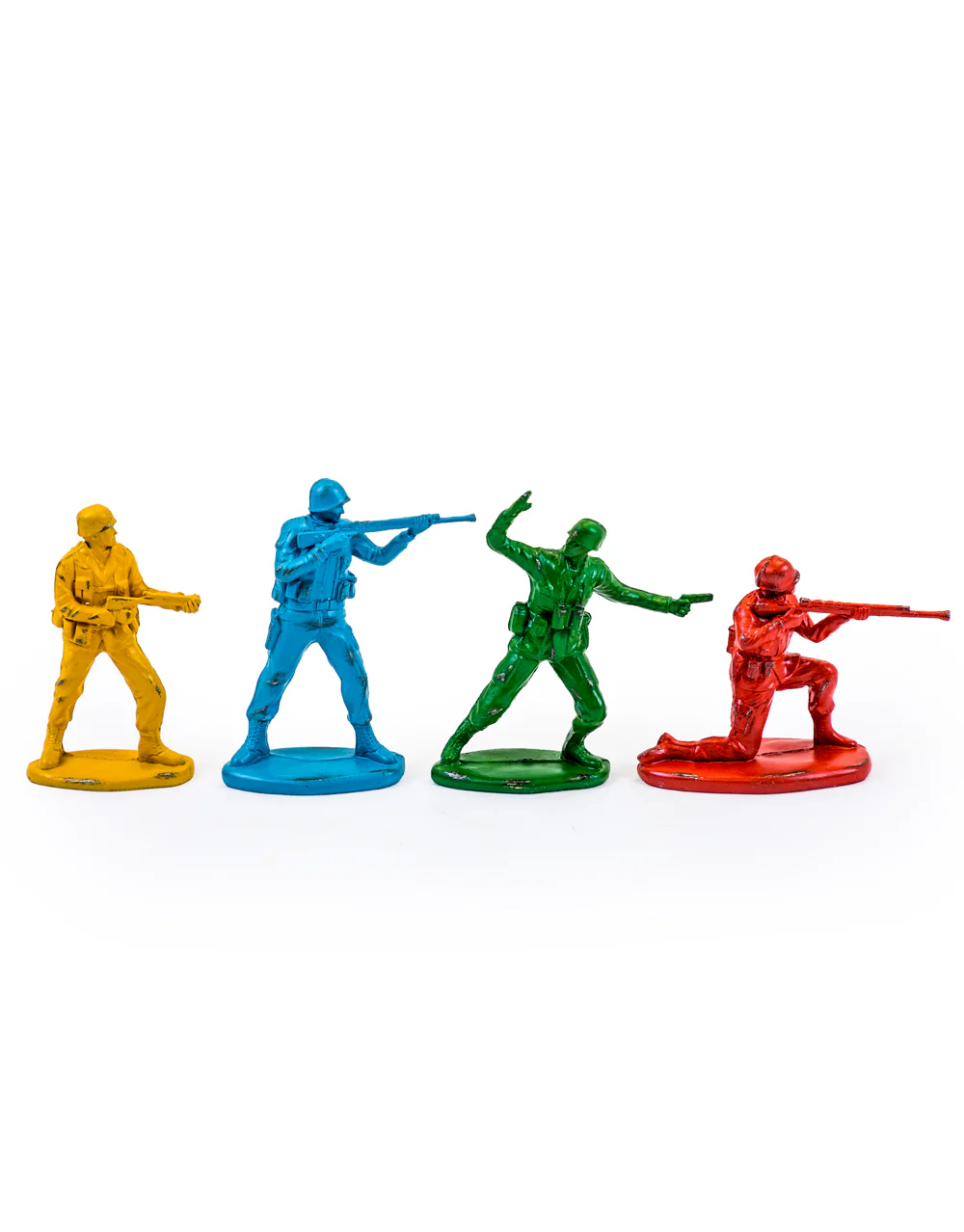 Set of 4 Classic Toy Soldier Coloured Figures - Image 2