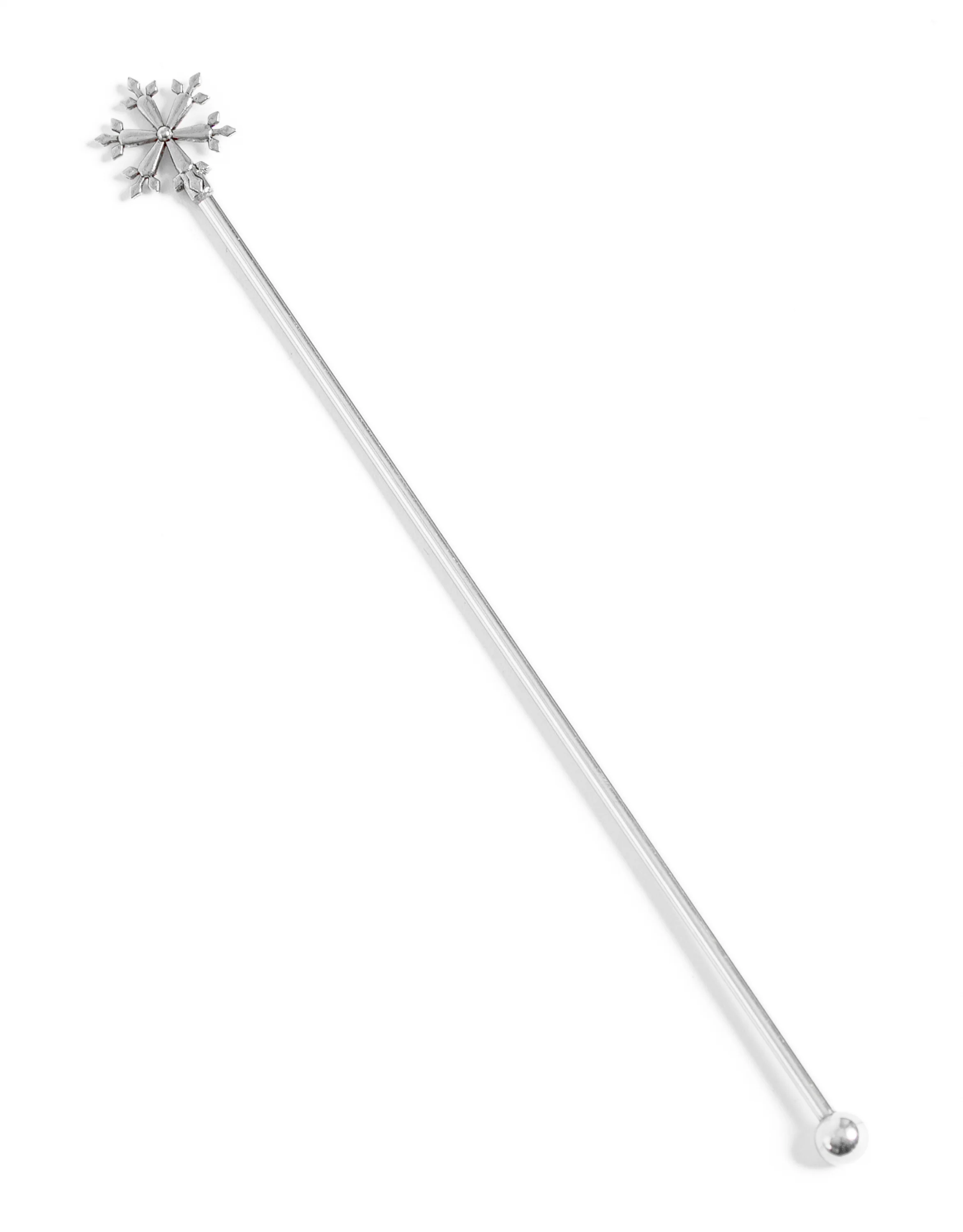 Set of 4 Snowflake Drink Stirrers - Image 2