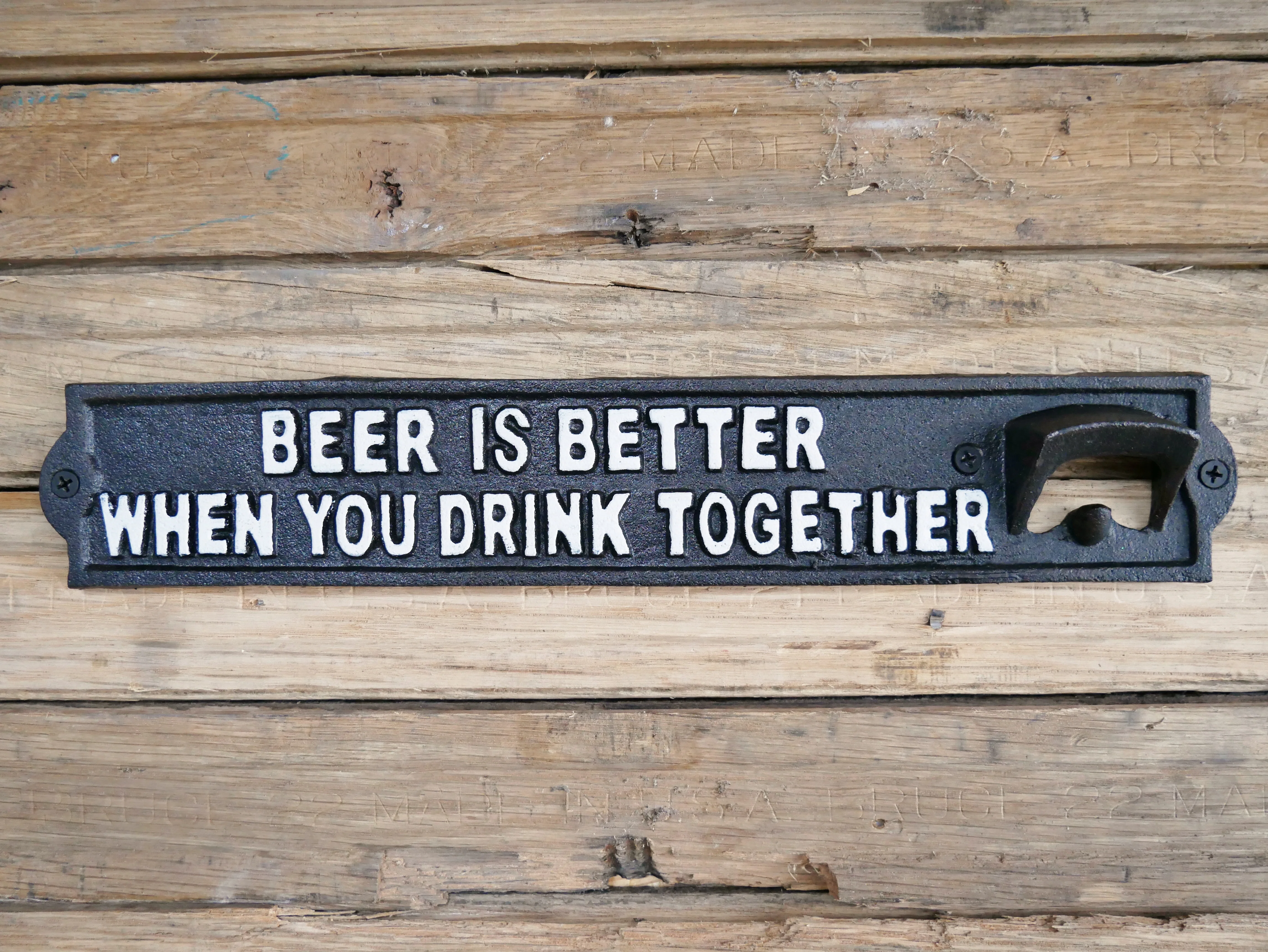 Sign With Bottle Opener - Image 3