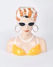 Summer Lady Bust vase