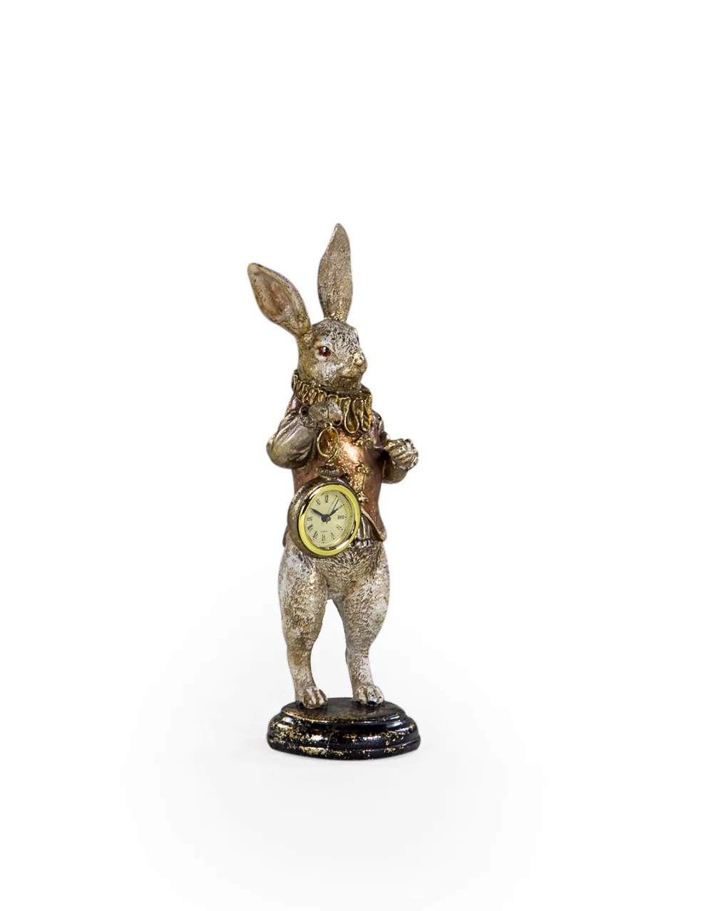 The White Rabbit Standing Clock Figure Gold - Image 3