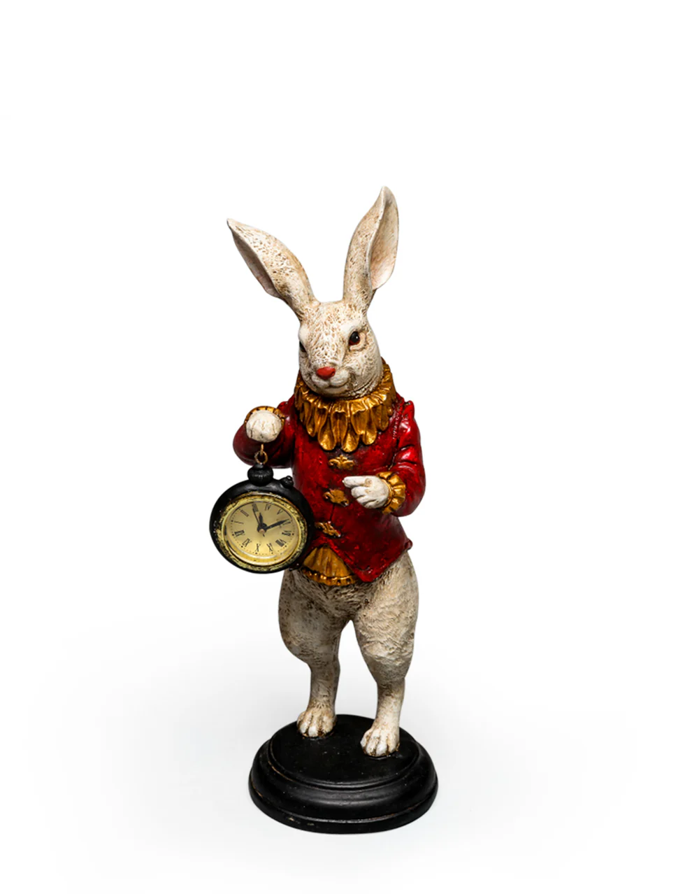 The White Rabbit Standing Clock Figure Red - Image 2