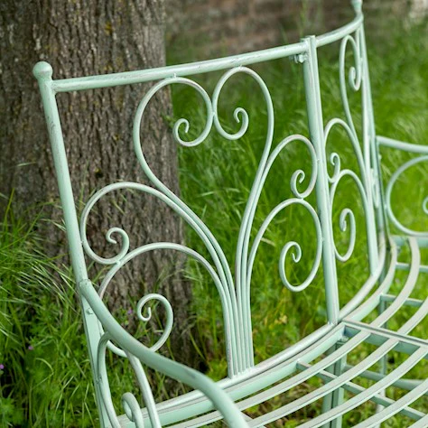 Tree Bench - Half Round Green - Image 2