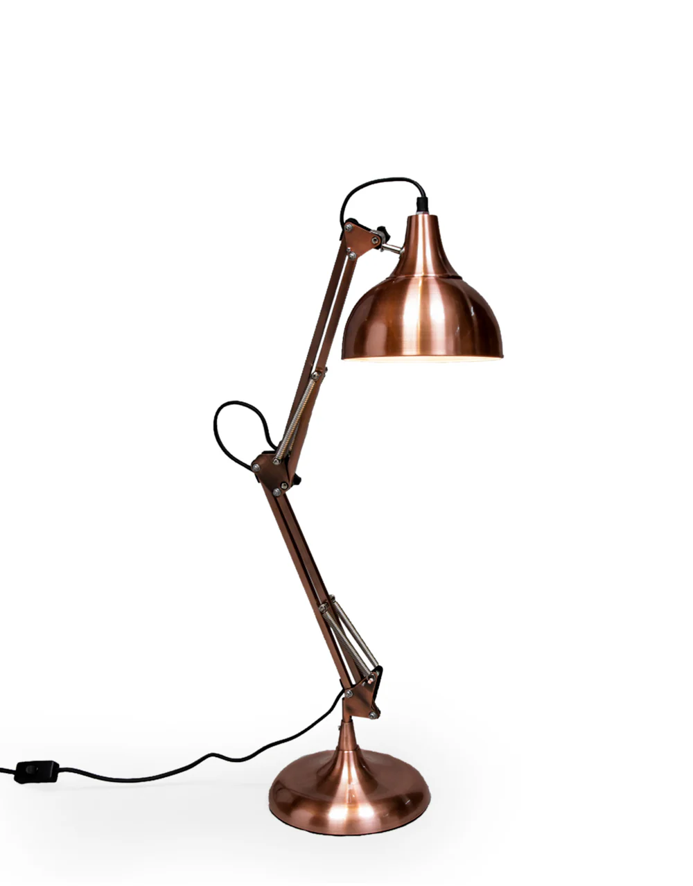 Vintage Copper Traditional Large Desk Lamp - Back In Stock