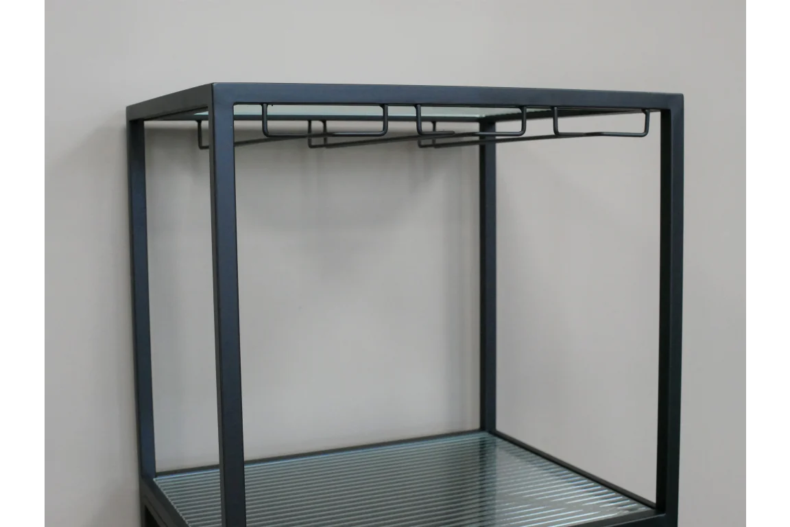 Wine Cabinet with Reeded Glass Door - Image 4